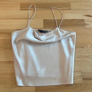 Alice & Olivia Champagne Silky Cami